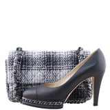 Chanel Tweed Double Flap Medium Shoe