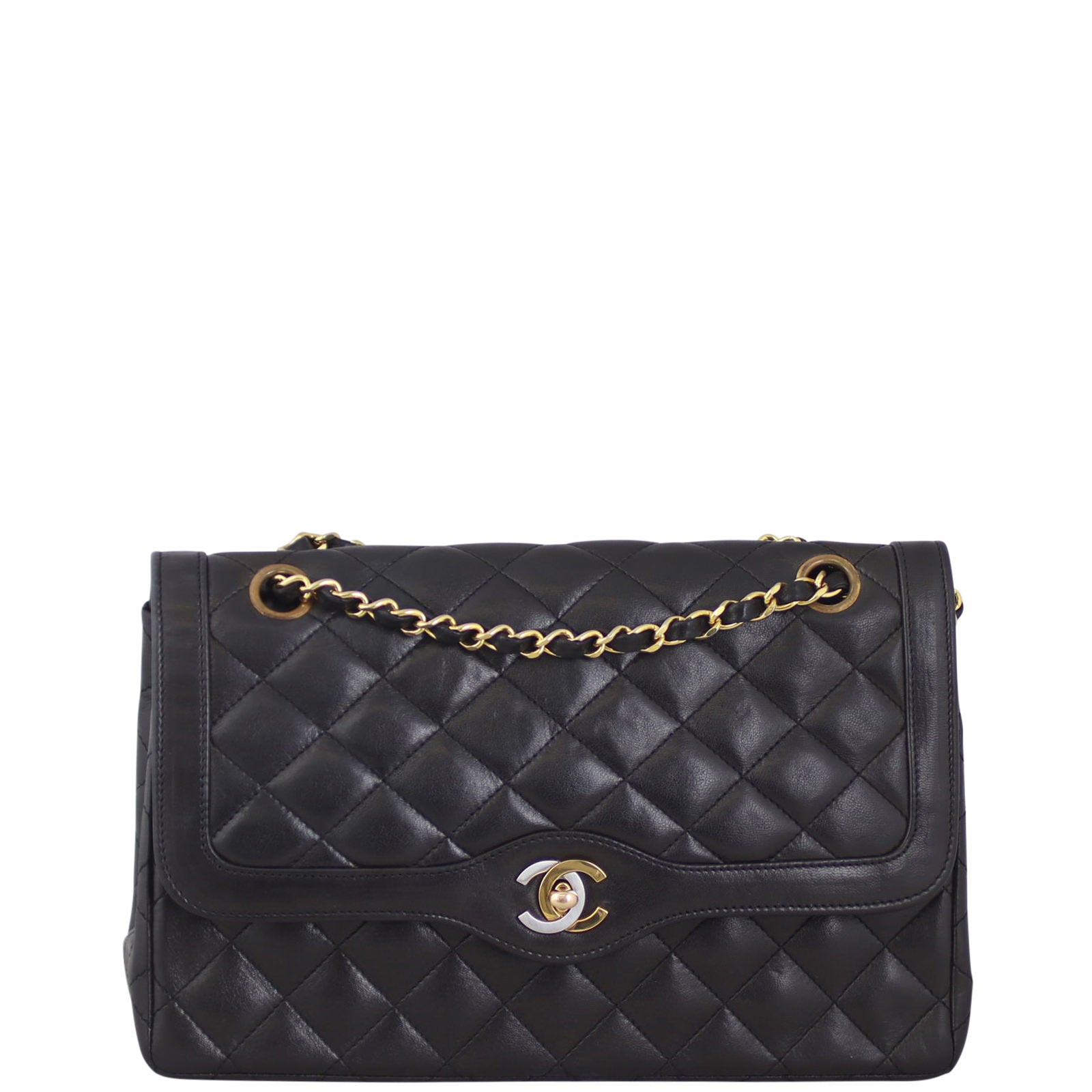 Chanel Two-Tone CC Flap Bag Front
