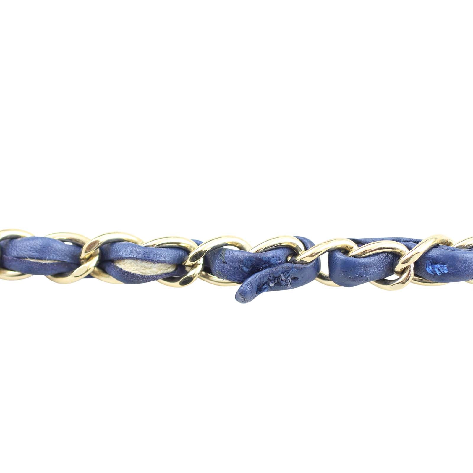 Chanel Porte Bonheur Valentine Charm Flap Bag Strap wear