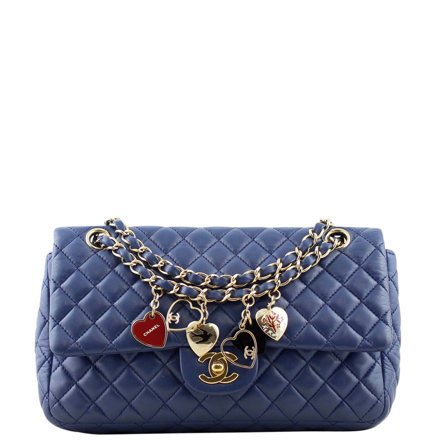 Chanel Porte Bonheur Valentine Charm Flap Bag Front