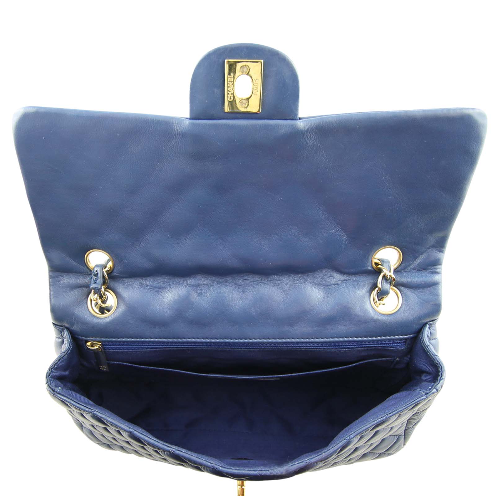 Chanel Porte Bonheur Valentine Charm Flap Bag interior