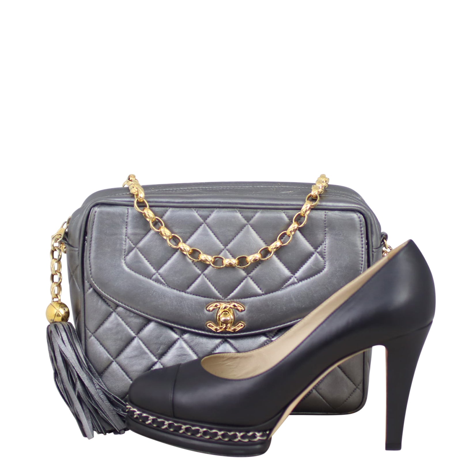 Chanel Vintage Camera Bag Shoe