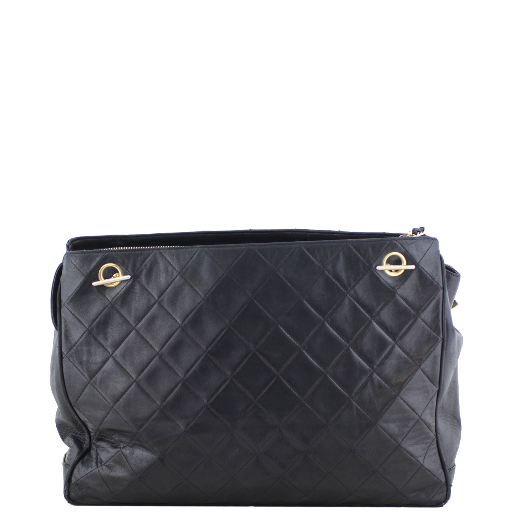 Chanel Vintage CC Charm Tote Back