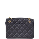 Chanel Vintage CC Lock Pocket Chain Tote Back