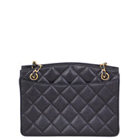 Chanel Vintage CC Lock Pocket Chain Tote Back