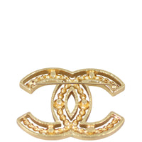 Chanel Vintage CC Pearl Brooch Back