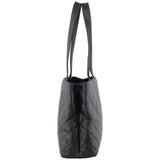 Chanel Vintage CC Quilted Shopper Tote Left