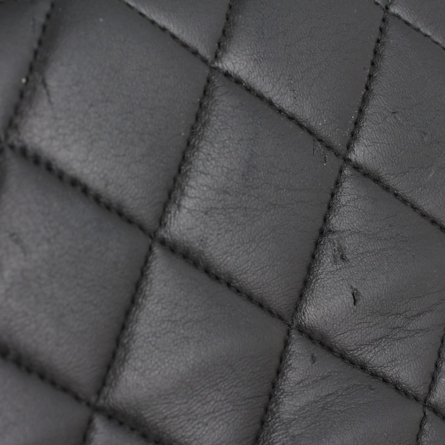 Chanel Vintage CC Quilted Shopper Tote Flaw