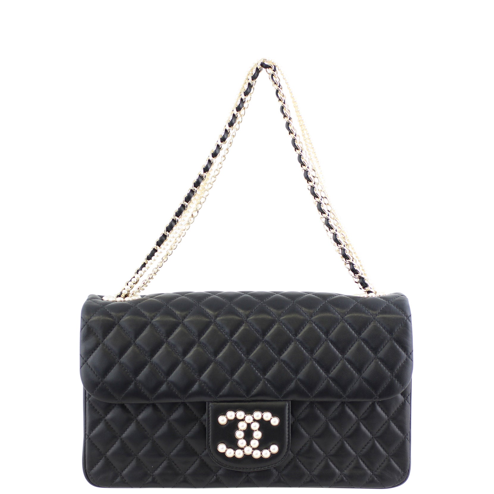 Chanel Westminster Pearl Flap Bag Medium Front