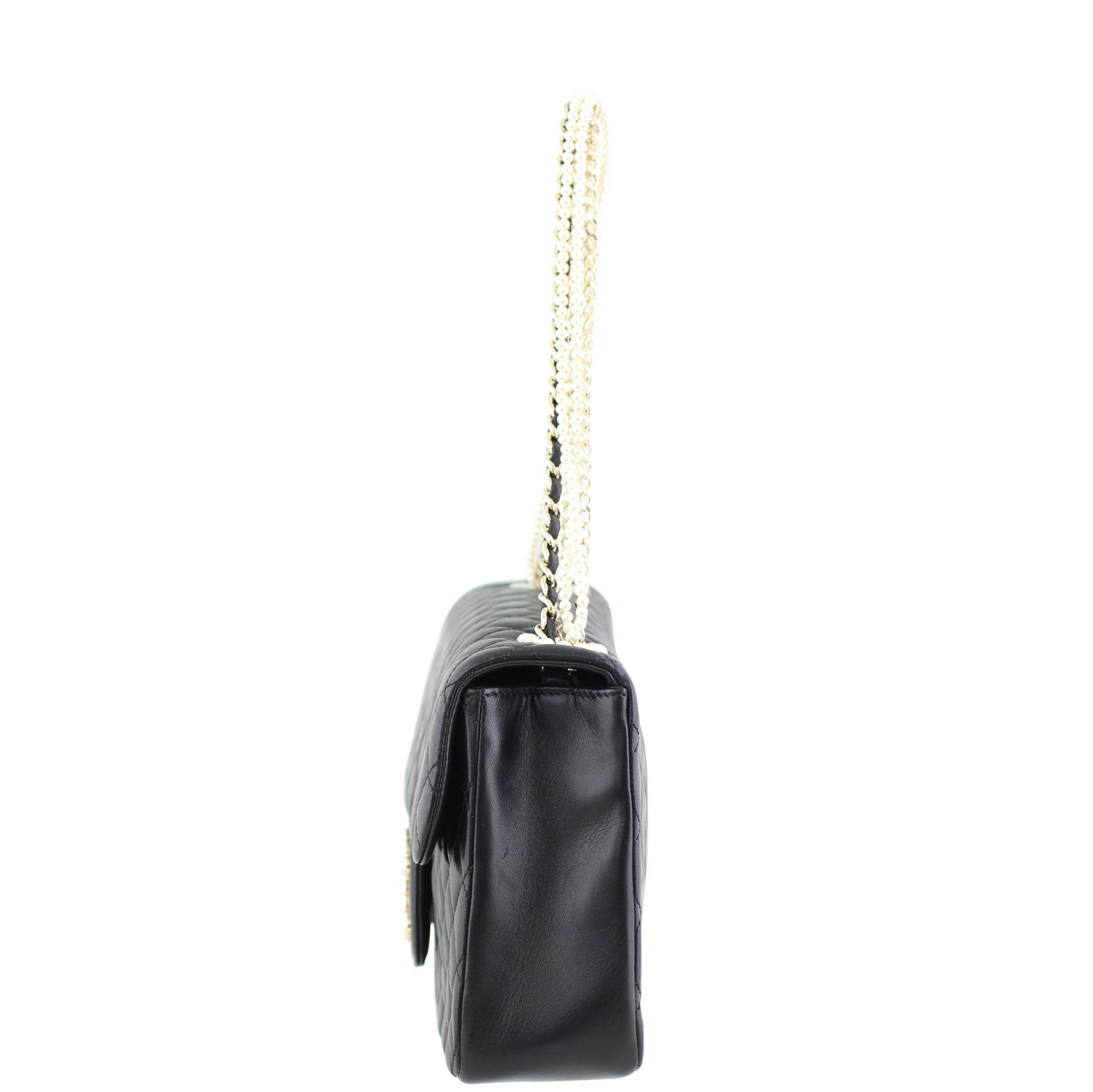 Chanel Westminster Pearl Flap Bag Medium Left