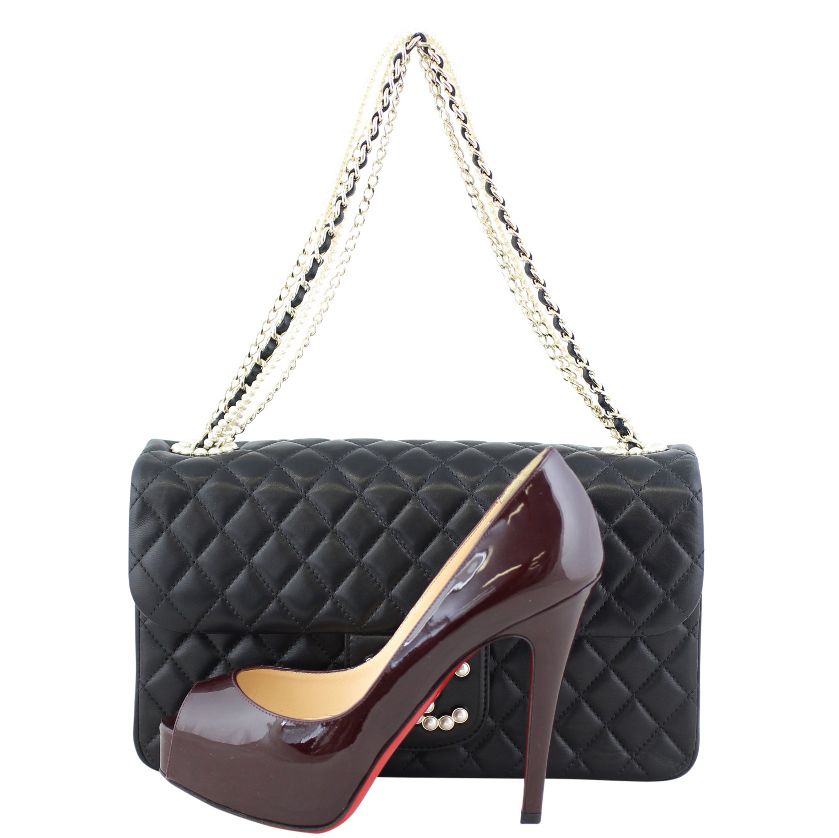 Chanel Westminster Pearl Flap Bag Medium Scale