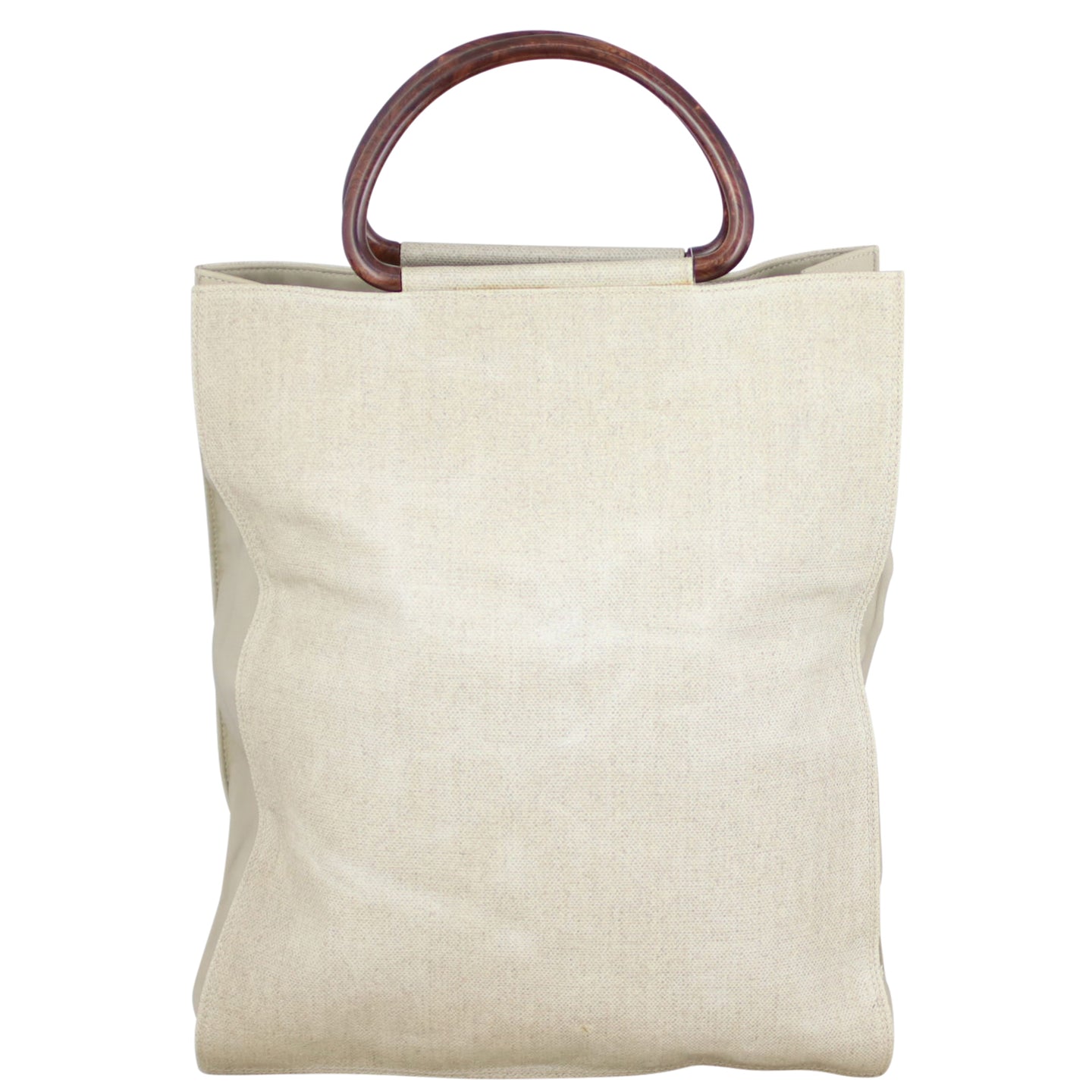 Chanel Canvas Top Handle Tote Back