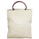 Chanel Canvas Top Handle Tote Back