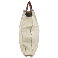 Chanel Canvas Top Handle Tote Side