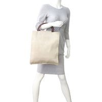 Chanel Canvas Top Handle Tote Mannequin