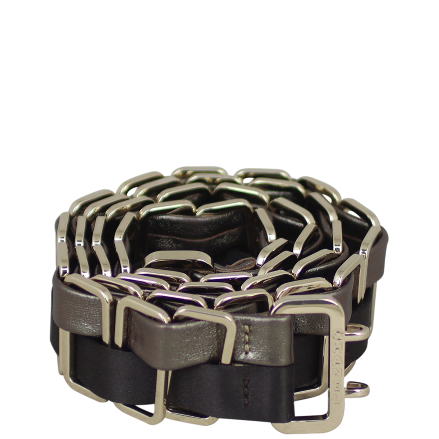 Chanel Woven Leather Belt (taupe) Front
