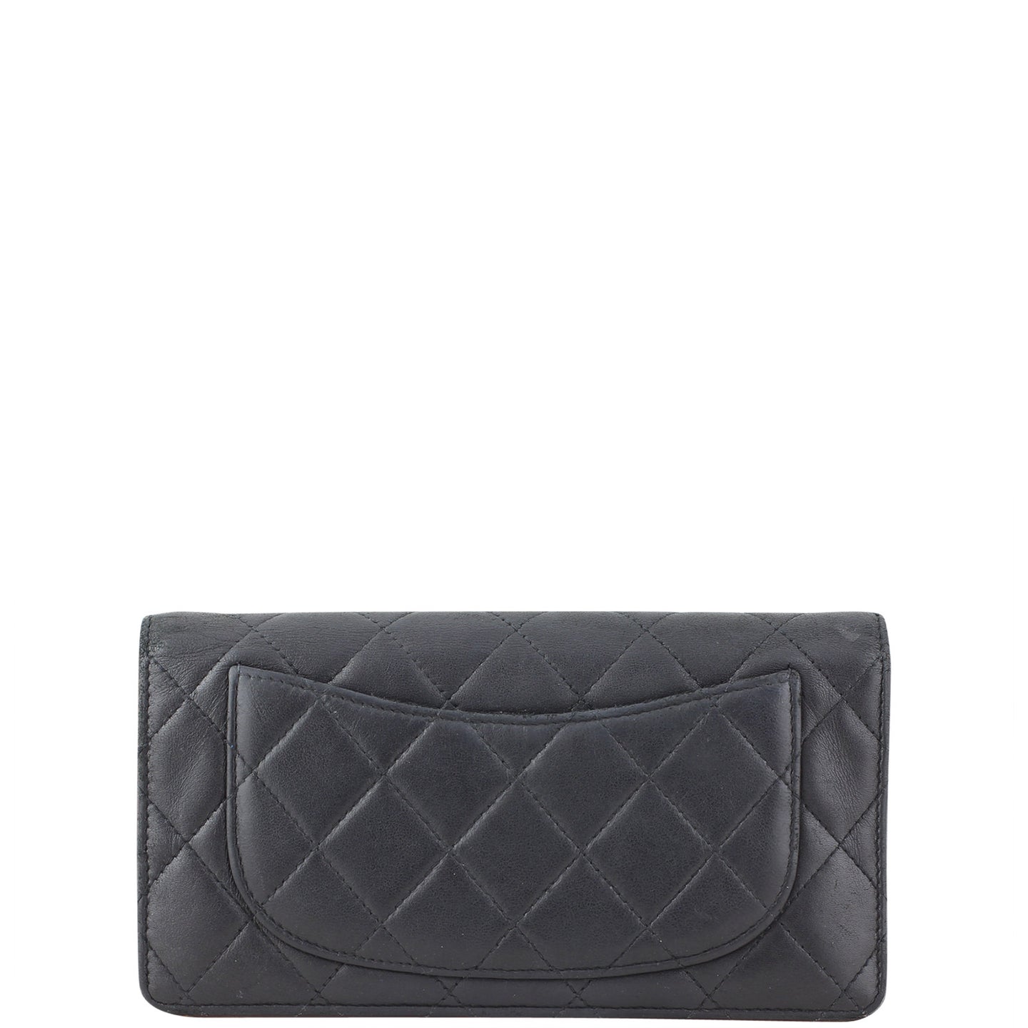 Chanel Quilted Yen Wallet Back