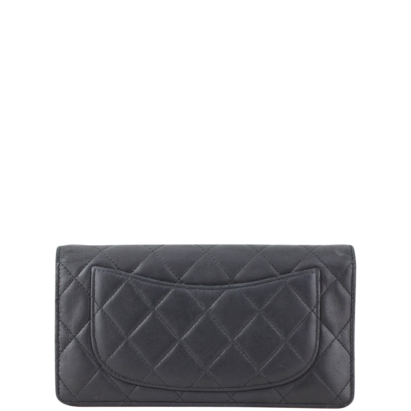 Chanel Quilted Yen Wallet Back