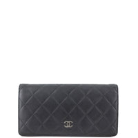 Chanel Quilted Yen Wallet Front