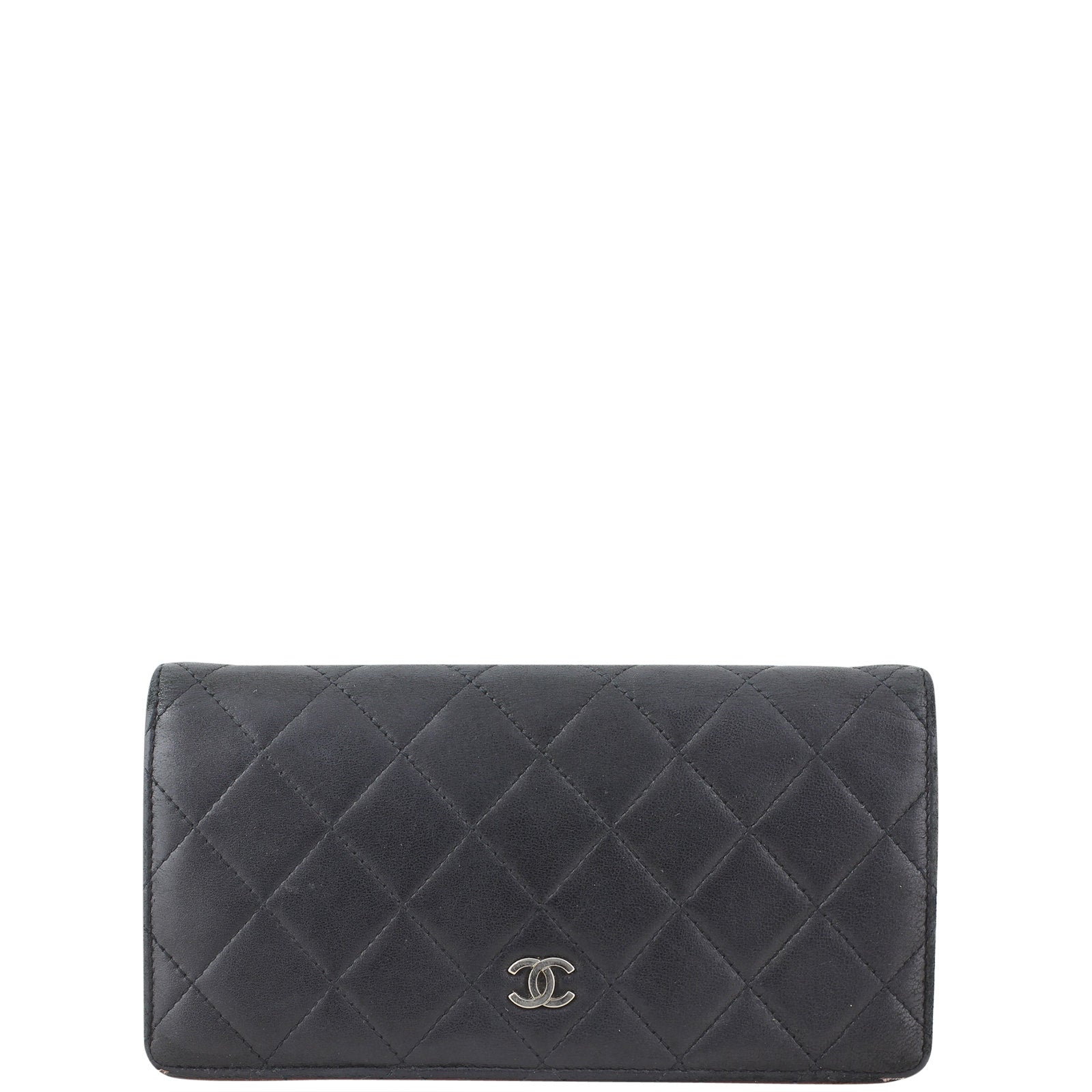 Chanel Quilted Yen Wallet Front