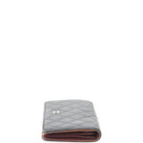 Chanel Quilted Yen Wallet Side