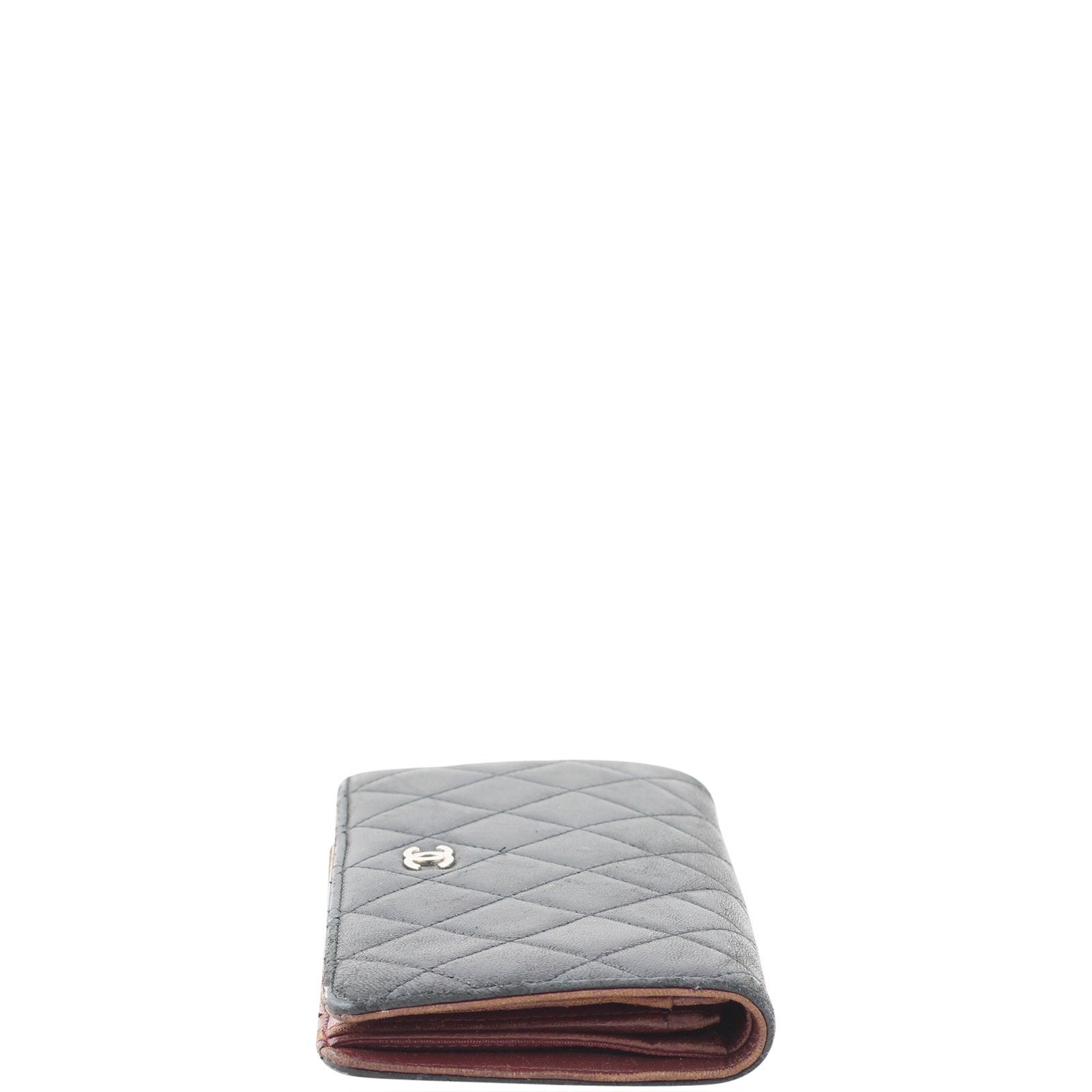 Chanel Quilted Yen Wallet Side