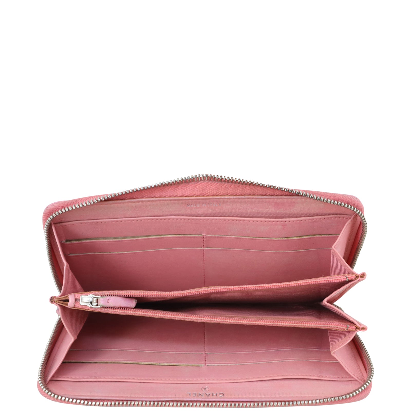Chanel Zip Around Wallet Whole interior