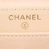 Chanel Zip Around Wallet Stamp