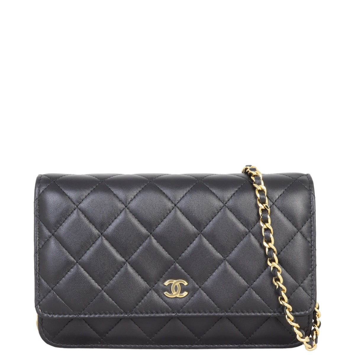 Chanel Classic Wallet on Chain | Black Lambskin Gold