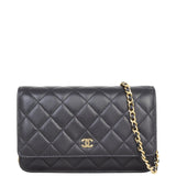 Chanel Classic Wallet on Chain | Black Lambskin Gold