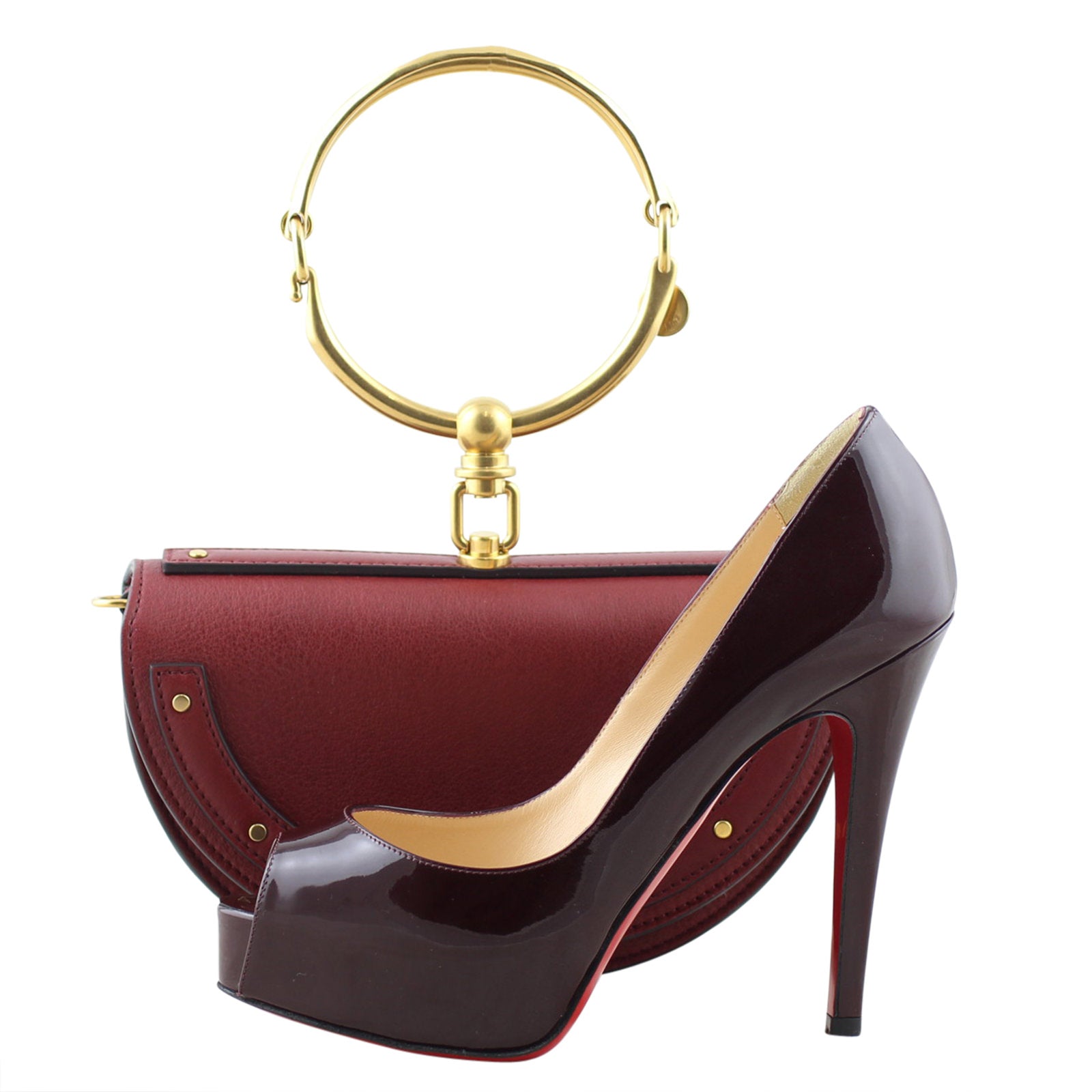 Chloé Nile Minaudière Bracelet Bag shoe
