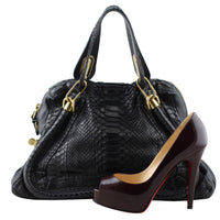 Chloé Paraty Python Medium Bag shoe