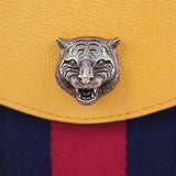 Gucci Animalier Web Leather Chain Shoulder Bag