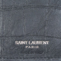 Saint Laurent Monogram Continental Wallet Crocodile Embossed Stamp
