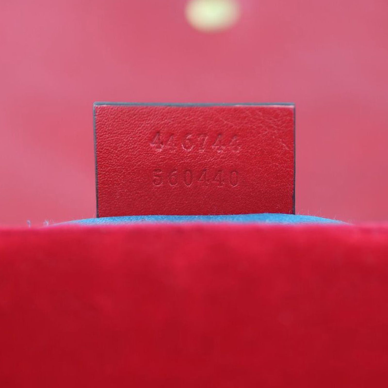 Gucci GG Marmont Velvet Mini Shoulder Bag Date code