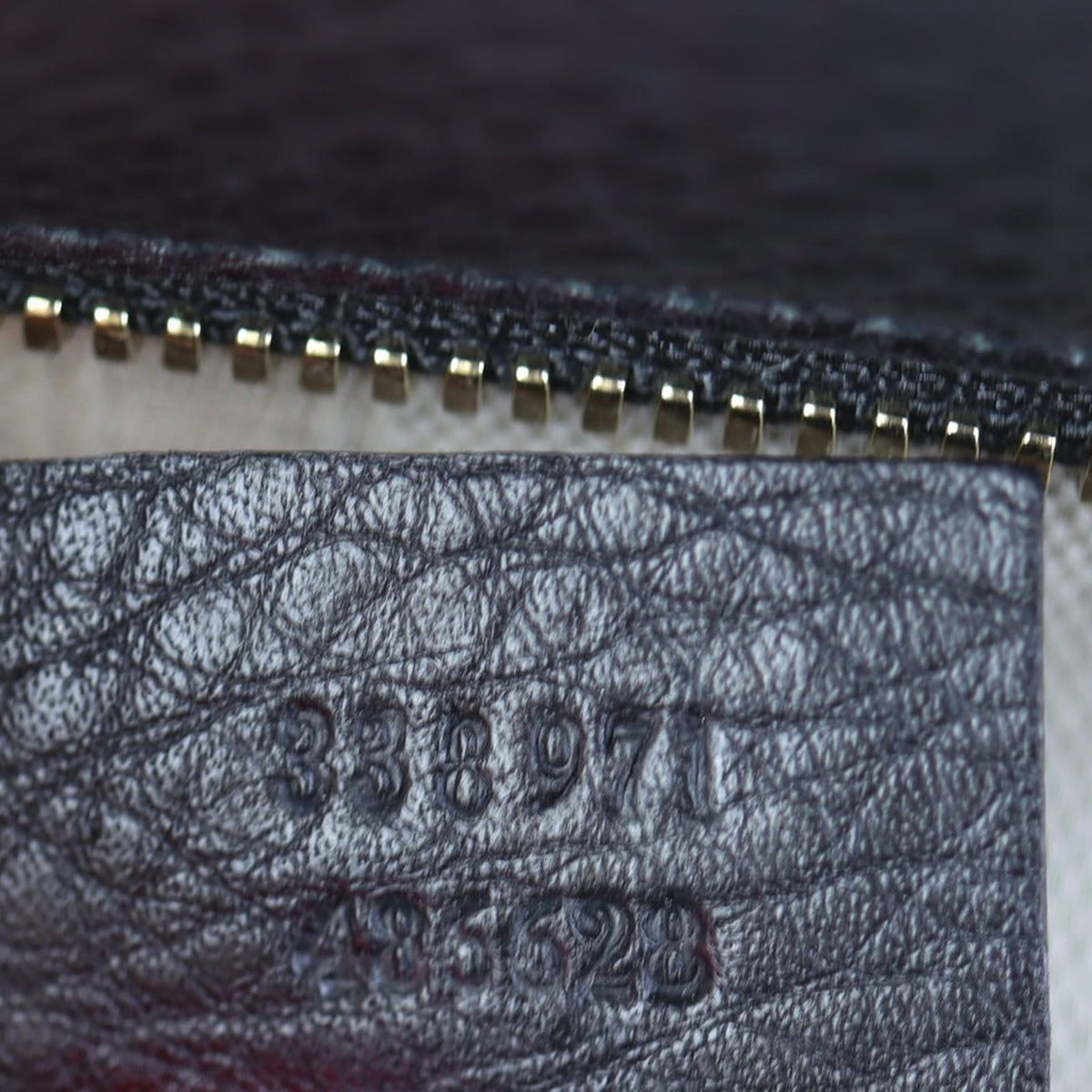 Gucci Soho Leather Satchel Date code
