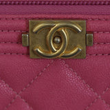 Chanel Boy Zip Around Wallet Hardware

