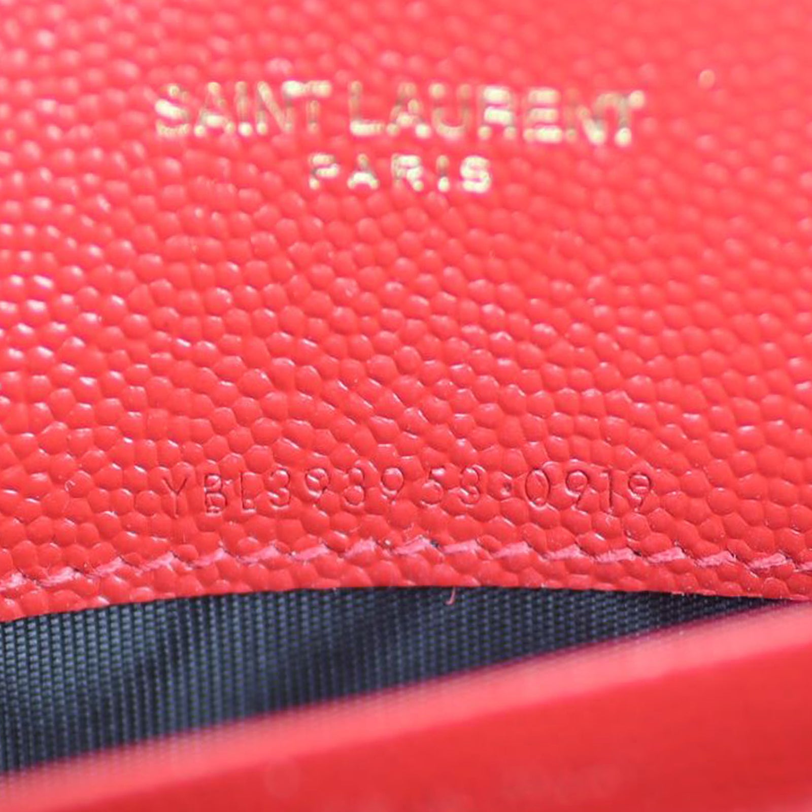 Saint Laurent Monogram Envelope Chain Wallet Date code