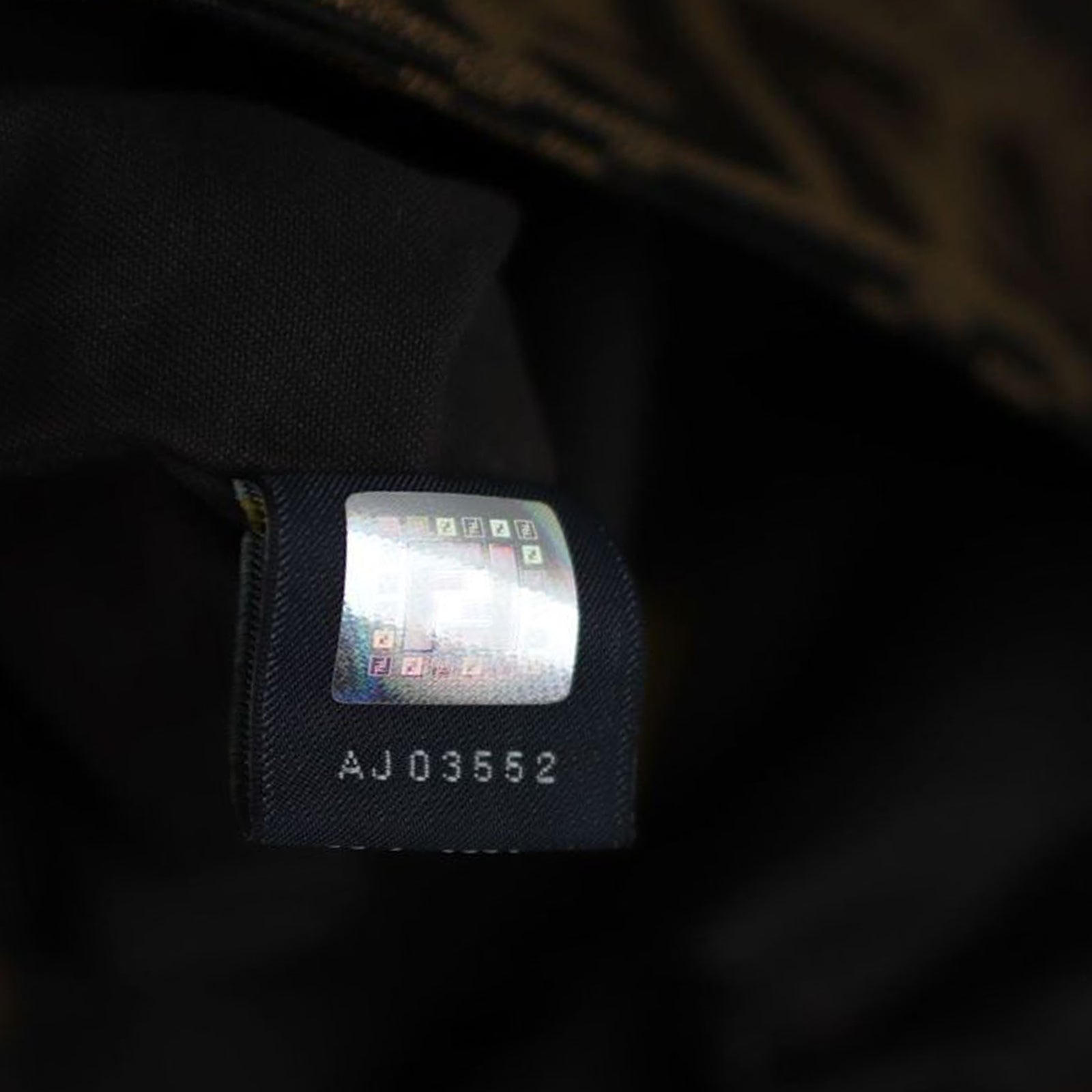 Fendi Zucca Chef Flap Bag Stamp