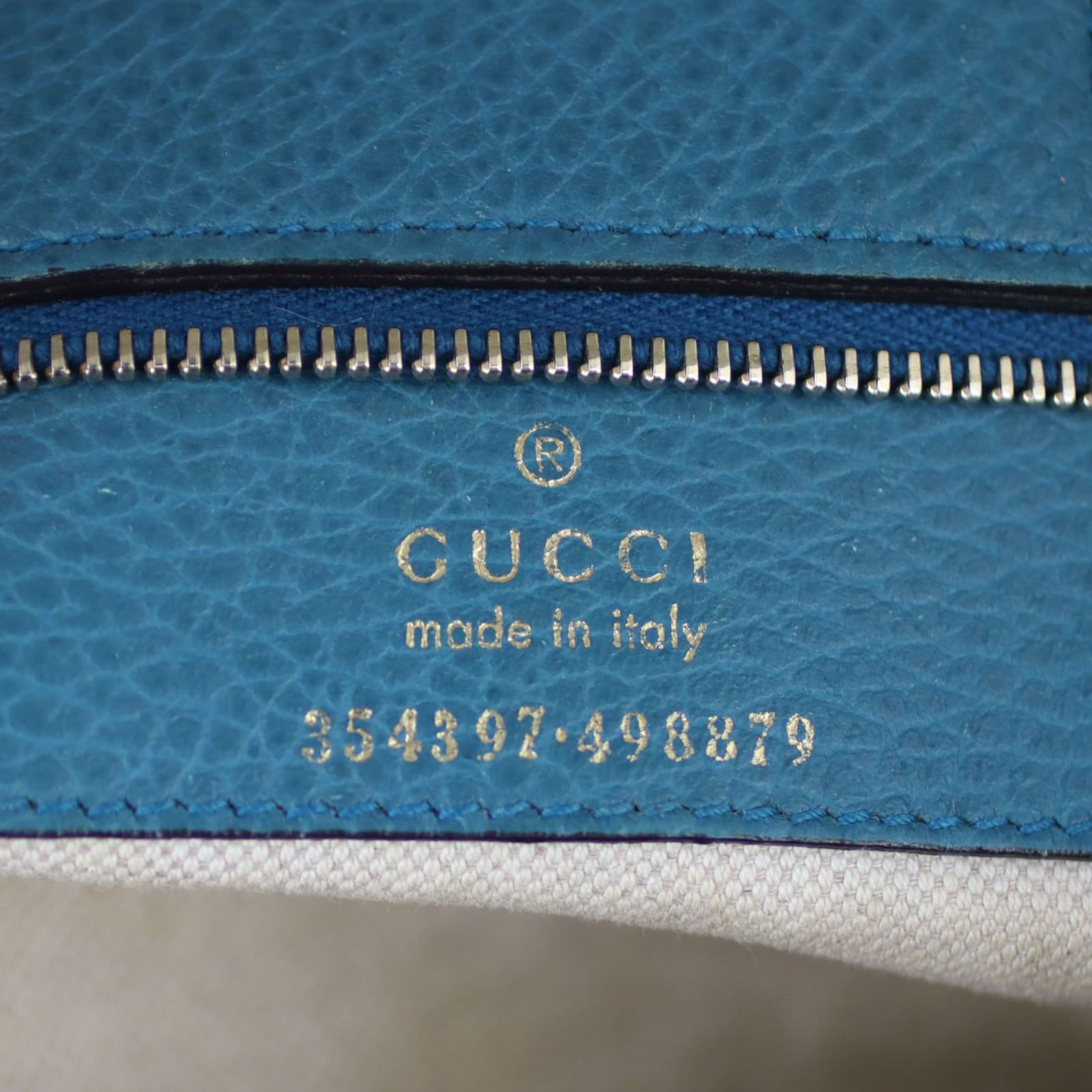 Gucci Swing Leather Tote Medium Date code