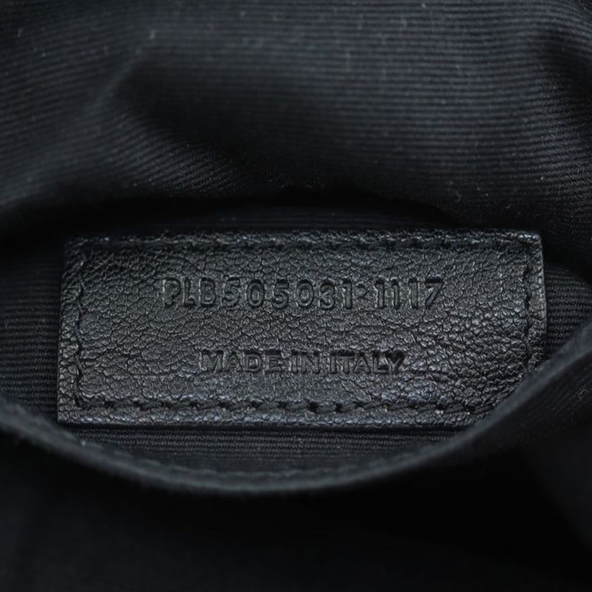 Saint Laurent Toy Embroidered Logo Leather Backpack Date code
