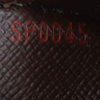 Louis Vuitton Elise Wallet Damier Ebene Date code