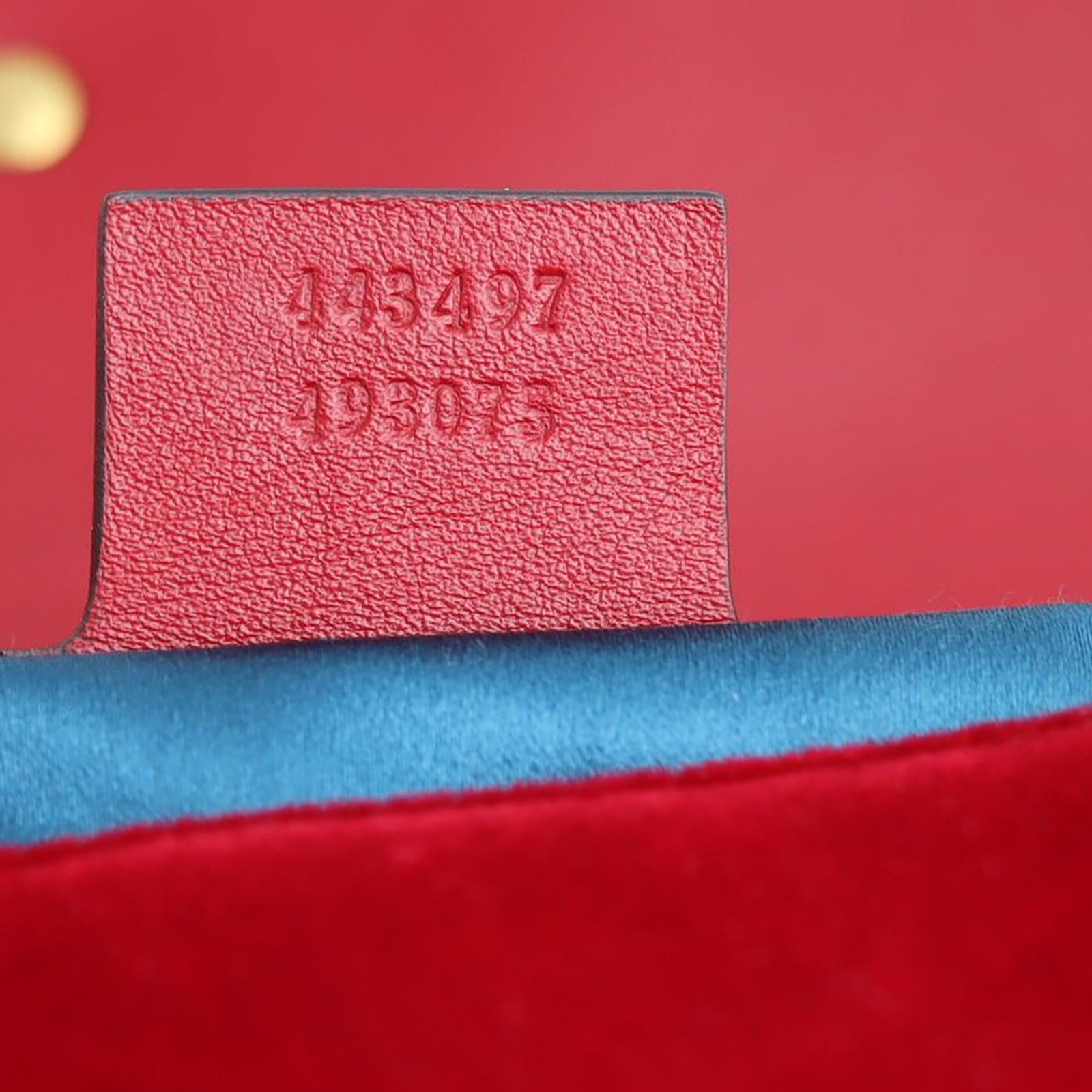 Gucci GG Marmont Velvet Small Shoulder Bag Date code