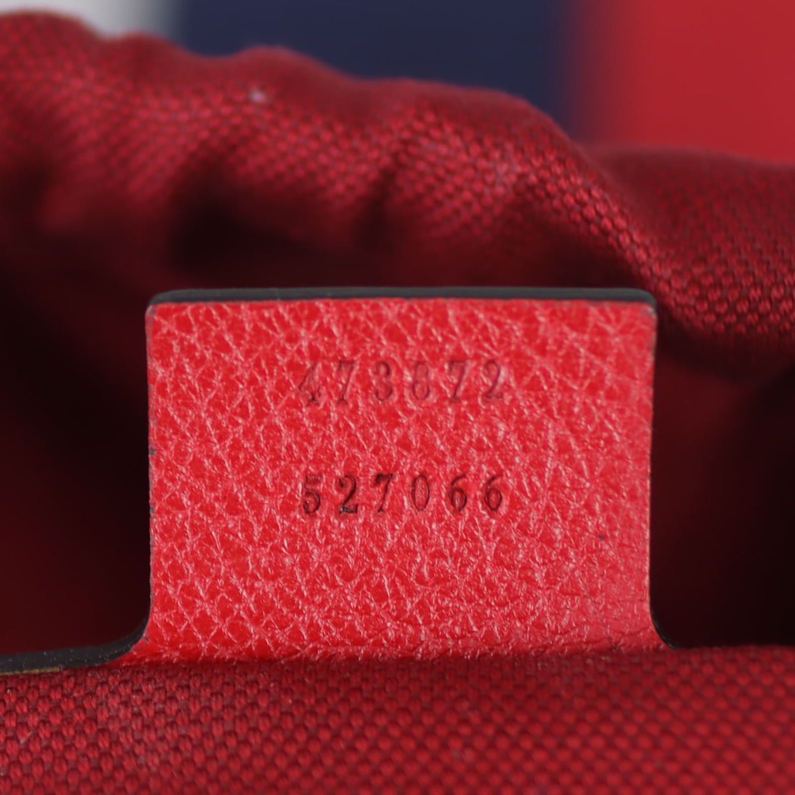 Gucci Striped Canvas Drawstring Backpack Date code