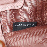 Prada Saffiano Lux Galleria Double Zip Tote Mini Stamp

