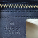 Gucci Blue Vintage Web Original GG Boston Bag Medium Stamp
