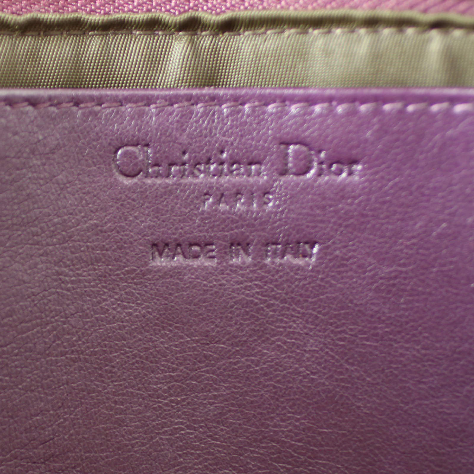 Dior Patent Cannage Lady Dior Clutch Stamp