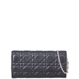 Dior Cannage Lady Dior Wallet On Chain Front
