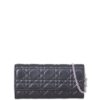 Dior Cannage Lady Dior Wallet On Chain Front