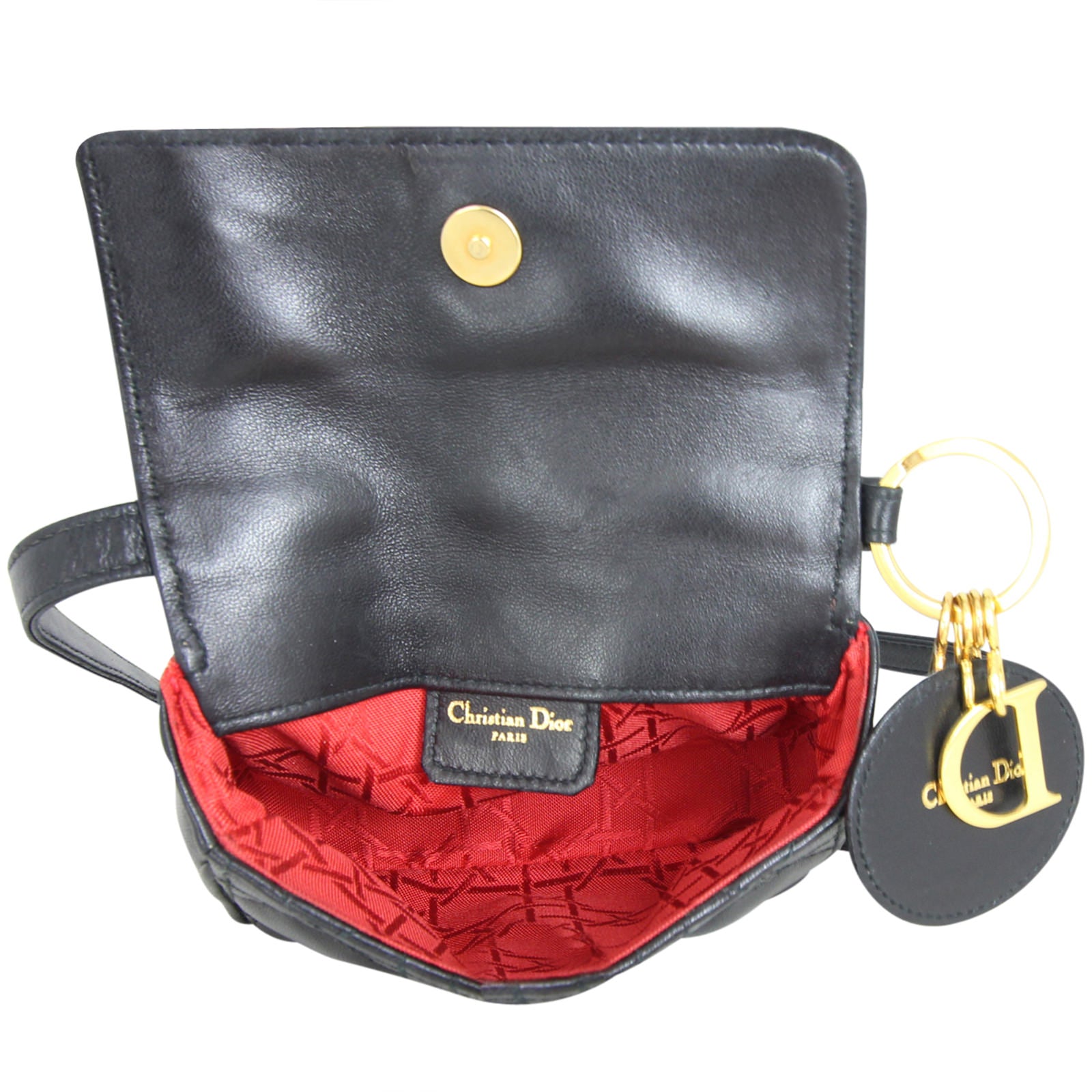 Dior Cannage Mini Crossbody Interior